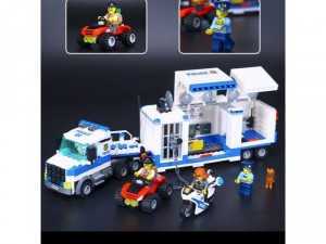 Lắp ráp lego cities 39052- Trạm chỉ huy di động 398 khối