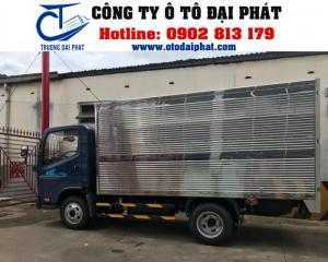 Xe tải teraco tera 240 thùng kín, hỗ trợ vay vốn mua xe trả góp 80%