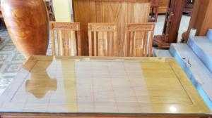 Bộ bàn ăn hiện đại gỗ tự nhiên cao cấp
