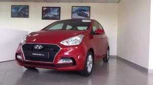 Bán Grand I10 Sedan màu đỏ 2018, vay trả góp lãi suất thấp