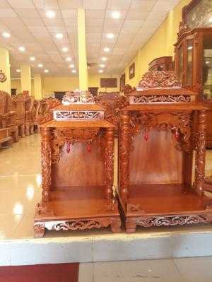Bàn thờ ông địa câm xe mái ngối