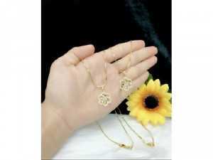 Dây Chuyền Và Mặt Xi Vàng 24k