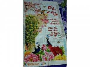 Tranh thêu chữ thập thành phẩm