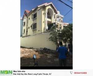 Bán biệt thự khu Nam Long,P.phú Thuận, Q7
