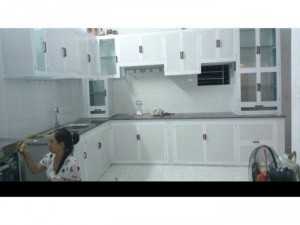 Tủ bếp nhôm kinh cao cấp