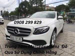 Bán Mercedes E250 sản xuất 2017, màu trắng đã qua sử dụng,chạy 4000km.