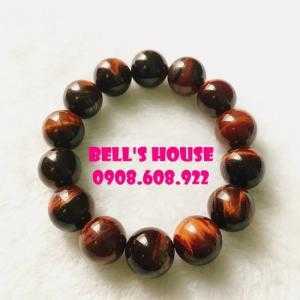 Vòng tay đá mắt hổ đỏ thiên nhiên, vòng tay đá mắt hổ vàng thiên nhiên phong thủy Bell's House TPHCM,