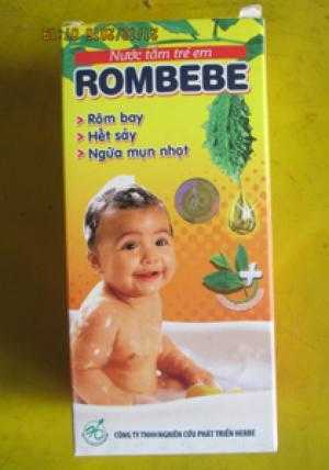 Bán sản phẩm giúp em  bé hết rôm sảy, ăn,  ngủ tốt-Nước tắm ROMBEBE-giá gốc