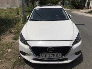 Bán Mazda 3 Facelift 1.5AT 5 cửa màu trắng số tự động sản xuất 2017 biển Sài Gòn lăn bánh 5000km