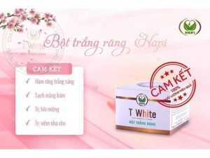 Bột trắng răng T White hoàn toàn từ thiên nhiên