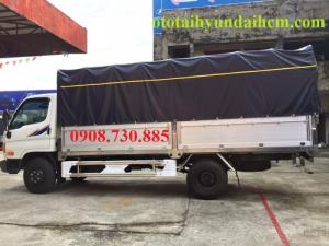 Xe tải hd99 tải trọng 6.5 tấn thùng mui bạt
