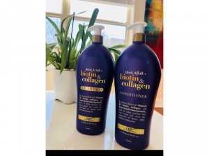 Dầu gội và xả OGX biotin & Collagen