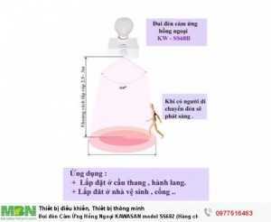 KAWASAN - Đui Đèn Cảm Ứng Hồng Ngoại , Vi Sóng Chính Hãng
