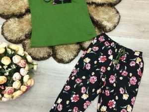 Đồ bộ quần lỡ thêu chữ CK