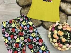 Đồ bộ quần lỡ thêu chữ CK