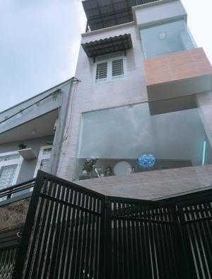 Nhà SHR quận 12 - xây dựng 1 trệt 3 lầu , hẻm xe hơi 6m đổ bê tông