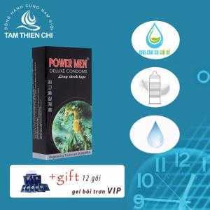 Bao Cao Su Powermen Cá Ngựa 4 In 1 (Hộp 12 Cái) Tặng Gel Bôi Trơn