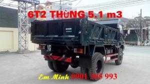 Xe ben 6 tấn 2 thùng 5.1 khối 1 cầu nhãn hiệu chiến thắng giá tốt .