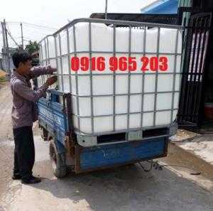 Tank nhựa cũ 1000 lít qua sử dụng và bồn nhựa ibc 1000L mới đựng hóa chất thực phẩm