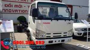 Xe tải Isuzu Vĩnh Phát 1 tấn 9 thùng dài 6m vào thánh phố .