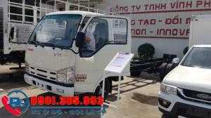Xe tải Isuzu Vĩnh Phát 1 tấn 9 thùng dài 6m vào thánh phố .
