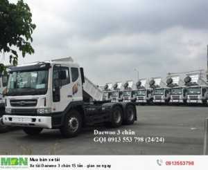 Xe tải Daewoo 3 chân 15 tấn - giao xe ngay