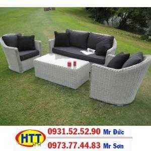 Sofa nhựa giả mây sang trọng