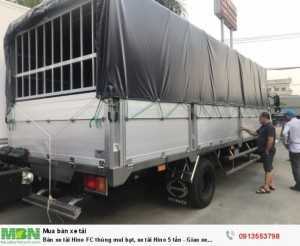 Bán xe tải Hino FC thùng mui bạt, xe tải Hino 5 tấn - Giao xe ngay