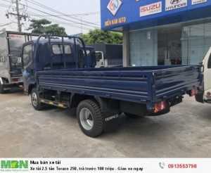 Xe tải 2.5 tấn Teraco 250, trả trước 100 triệu - Giao xe ngay