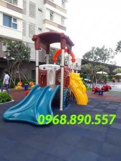 Lắp đặt cầu trượt khu vui chơi trẻ em, cầu trượt mầm non ,hầm chui trẻ em
