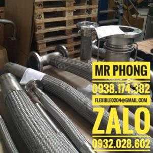 Khớp nối mềm inox - khớp nối mềm cao su - khớp co giãn inox chịu áp