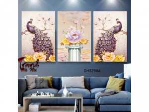 Tranh nghệ thuật chim công DH3298A