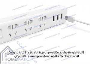 Ổ cắm thời trang, bảo vệ thiết bị điện Xiaomi Miui Power Strip