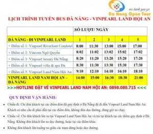 Lịch xe bus Vinpearl land Nam Hội An