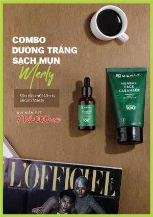 Combo dưỡng trắng sạch da Menly