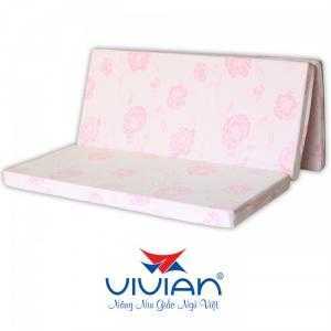 Nệm bông ép Alaska gấp 3 Vivian 1.55mx1.95mx9cm