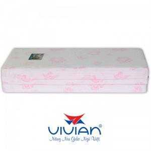 Nệm bông ép Alaska gấp 3 Vivian 1.55mx1.95mx9cm