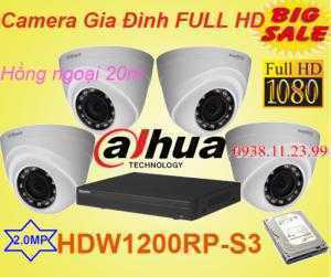 Bộ 4 camera 2.0MP dùng cho gia đình