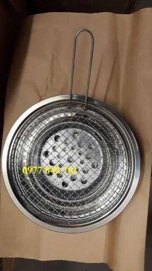 Bếp nướng than hoa inox âm bàn cho quán lẩu nướng