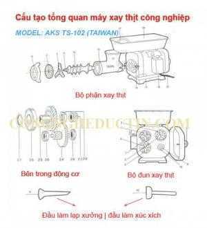 Máy Xay Thịt Aks Ts-102 (Đt-Xt12)