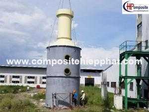Tháp xử lý khí bằng nhựa composite