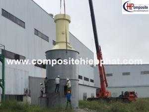 Tháp xử lý khí bằng nhựa composite