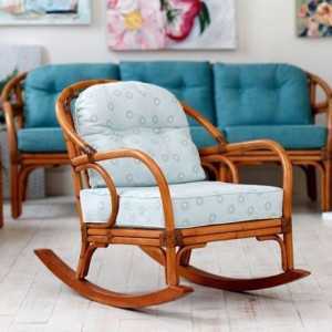 Xưởng mây tre- Ghế mây - Rocking Chair M&Veins