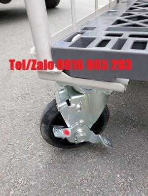 Xe đẩy lồng thép 2 tầng