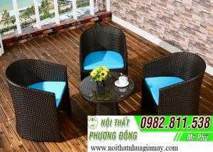Bàn Ghế Nhựa Giả Mây Phương Đông A39