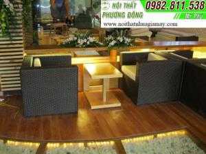 Bàn Ghế Nhựa Giả Mây Phương Đông A40