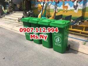 120l - 120 lít Thùng rác công cộng 120 lít , thùng rác 120l tại quận 5