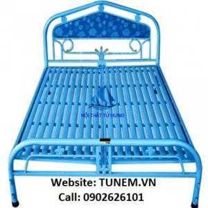 Giường sắt đơn sơn tĩnh điện bảo hành 1 năm, Free ship HCM