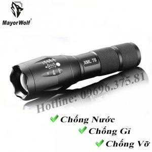 Đèn pin siêu sáng chống nước S016-T6 chính hãng MayorWolf