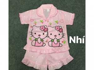 Bộ pijama bé gái HELLO KITTY - hàng Thái Lan